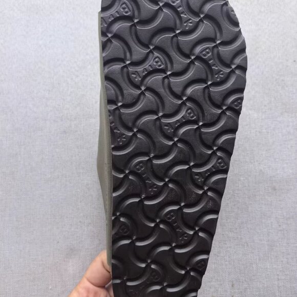 Birkenstock Arizona Sandals - Olive Green Suede with Copper Buckles - Picture 3 of 5